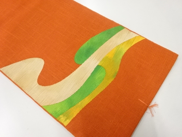 JAPANESE NAGOYA OBI / UNUSED / WOVEN STREAM